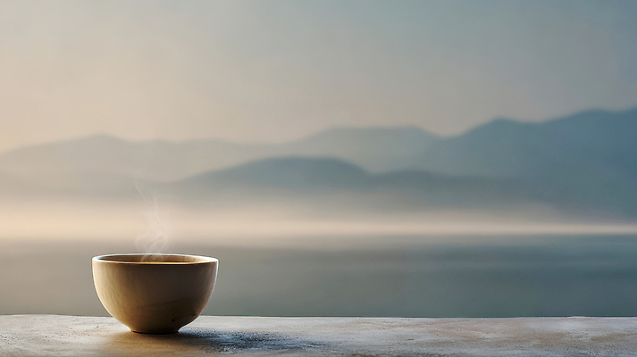 JPG 편집이미지 음료 컬러 자연 탁자 아침 산 거리 풍경 빛 소리 안개 차 김 찻잔 명상 오브젝트 편집실사 AI포토 AI콘텐츠 주간 가구 날씨 잔 해조류 CG 생태계 파일형식