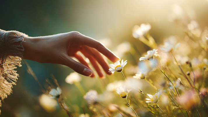 JPG 편집이미지 손 꽃 행복 감정 꽃밭 모션 자연 여름 저녁 꽃가루 조화 의료성형뷰티 편집실사 식물 계절 신체부위 야간 가루 CG 생태계 파일형식