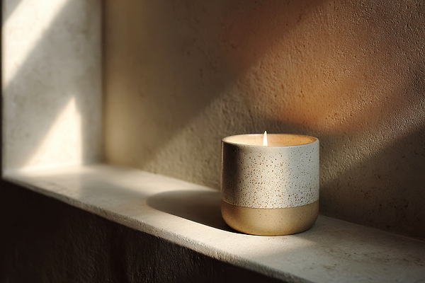 JPG 편집이미지 초 촛불 창문 표면 따뜻함 장식 빛 햇빛 주황색 방 회색 금색 분위기 감성 편집실사 AI포토 AI콘텐츠 컬러 컨셉 태양 CG 파일형식