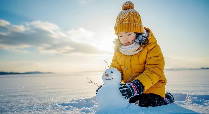 JPG 편집이미지 계절 어린이 겨울 모션 자연 눈사람 놀이 야외 일상 햇빛 설원 즐거움 의료성형뷰티 편집실사 감정 눈_날씨 사람 라이프 태양 CG 생태계 파일형식