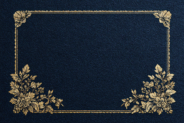 편집이미지 꽃 컬러 백그라운드 컨셉 무늬 검은색 파일형식 AI콘텐츠 검은배경 금색 꽃무늬 장식 프레임 디자인 고급 꾸미기 문양 선 이미지편집 JPG 남색 고딕 AI컴퓨터그래픽