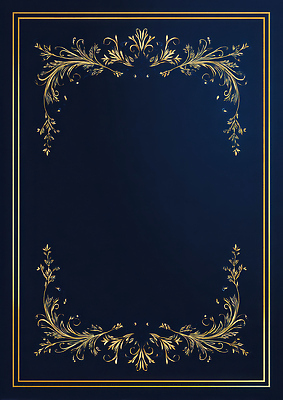 JPG 편집이미지 디자인 종이 컬러 백그라운드 패턴 프레임 장식 파란색 금색 남색 테두리 서식 문서 고딕 이미지편집 AI컴퓨터그래픽 AI콘텐츠 무늬 파일형식