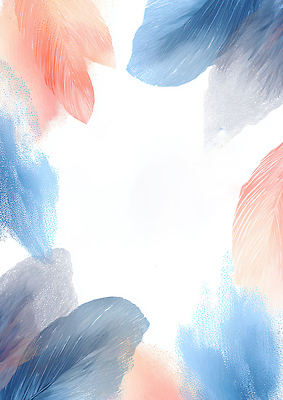 JPG 디자인 예술 분홍색 컬러 백그라운드 잎 일러스트 자연 추상 수채화 미술 장식 파란색 공간 회색 깃털 그림 질감 조화 색감 창의성 스타일 국내일러스트 식물 무늬 문화예술 생태계 파일형식