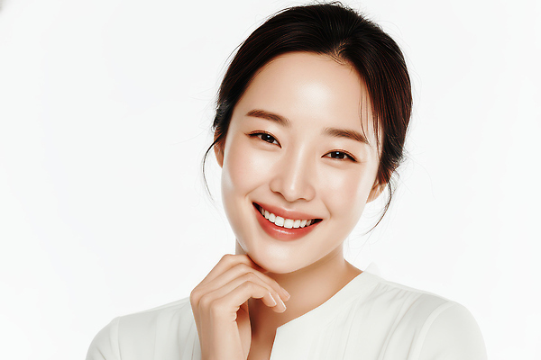 컬러 표정 사람 신체부위 CG 생태계 파일형식 여자 미소 얼굴 손 턱 백그라운드 조명 특징 뷰티풀 자연 웃음 포즈 감정 편집실사 편집이미지 JPG 흰색 의료성형뷰티