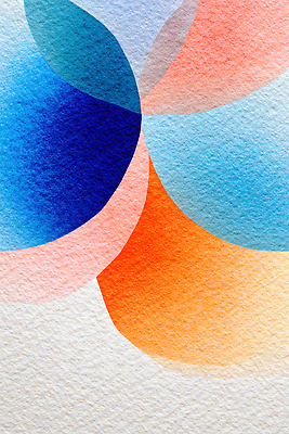 JPG 모양 디자인 예술 컬러 패턴 일러스트 추상 수채화 물감 그림 질감 겹침 비율 둥근모양 색채 창작 국내일러스트 AI일러스트 AI콘텐츠 무늬 미술도구 파일형식