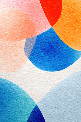 JPG 모양 디자인 종이 예술 컬러 백그라운드 패턴 일러스트 추상 수채화 미술 원형 감각 배열 그림 드로잉 겹침 창작 국내일러스트 도형 무늬 문화예술 파일형식