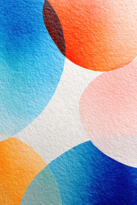 JPG 모양 디자인 감정 예술 컬러 백그라운드 일러스트 추상 수채화 미술 그래픽 흰색 표현 원형 구출 작품 겹침 색채 창의성 국내일러스트 AI일러스트 AI콘텐츠 도형 무늬 문화예술 도움 파일형식