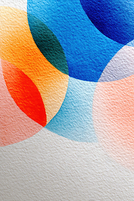 JPG 모양 디자인 예술 컬러 백그라운드 일러스트 추상 수채화 원형 혼합 크기 그림 겹침 조화 구분 국내일러스트 AI일러스트 AI콘텐츠 도형 무늬 파일형식