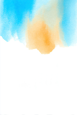 JPG 디자인 예술 컬러 백그라운드 일러스트 수채화 미술 풍경 물 파란색 주황색 물감 표현 혼합 유채 그림 번짐 색채 테마 국내일러스트 자연요소 꽃 문화예술 미술도구 파일형식 효과