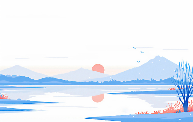 JPG 나무 명절 호수 컬러 여행 일러스트 자연 조류 하늘 아침 바람 날씨 새해 산 풍경 물 태양 반사 일출 일몰 조용 부안 국내일러스트 AI일러스트 AI콘텐츠 주간 자연요소 식물 동물 전통 기념일 노을 전라북도 생태계 파일형식