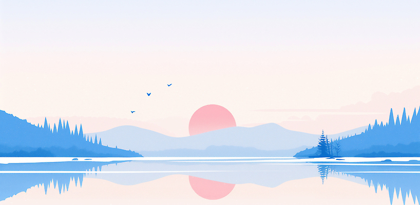 주간 자연요소 동물 전통 기념일 컨셉 자연 물 노을 야간 생태계 파일형식 AI콘텐츠 호수 산 일몰 조류 하늘 풍경 숲 반사 저녁 평화 여행 생물 자연물 수면 국내일러스트 일러스트 JPG 일출 명절 새해 아침 AI일러스트