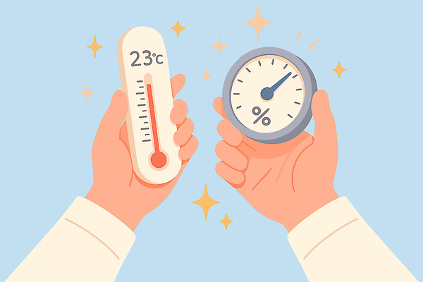 손 계절 과학 겨울 일러스트 날씨 실내 건강 관리 야외 생활 건강관리 환경 자료 변화 온도계 측정 기온 기후변화 습도 습도계 국내일러스트 AI파일 컨셉 내부 신체부위 파일형식 벡터