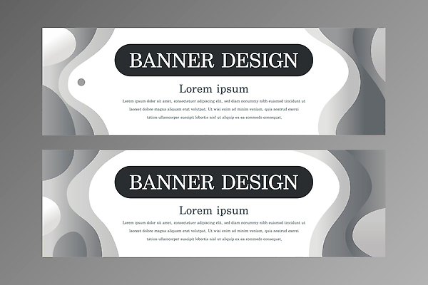 모양 템플릿 디자인 배너 배너템플릿 곡선 텍스트 흑백 그래픽 장식 견본 표현 배열 기본 내용 배너세트 AI파일 선 촬영기법 세트 파일형식 벡터