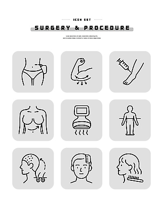 디자인 여자 남자 신체 일러스트 의학 건강 주사기 그래픽 뷰티 머리 수술 성형수술 피부 면도 시술 순서 국내일러스트 AI파일 의료기기 모션 사람 신체부위 치료 파일형식 벡터