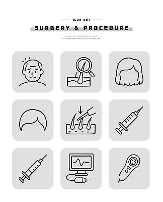 일러스트 의학 건강 관리 안전 치료 뷰티 환자 도구 수술 성형수술 상담 방문 시술 순서 관심 회복 국내일러스트 AI파일 컨셉 파일형식 벡터