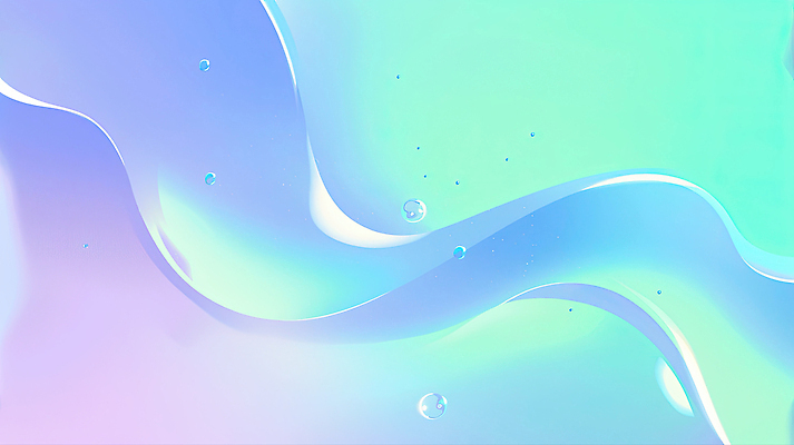 JPG 디자인 물결 예술 컬러 백그라운드 패턴 곡선 일러스트 추상 그래픽 물 빛 디지털 보라색 흐름 물방울 투명 오브젝트 웨이브 부드러움 그라데이션 민트색 창의력 국내일러스트 자연요소 선 컨셉 무늬 감각 파일형식