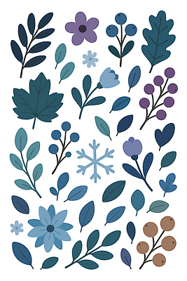 식물 디자인 계절 꽃 컬러 백그라운드 잎 패턴 일러스트 자연 생명 장식 초록색 파란색 그림 원예 조화 보테니컬아트 국내일러스트 AI파일 무늬 취미 생태계 파일형식 벡터