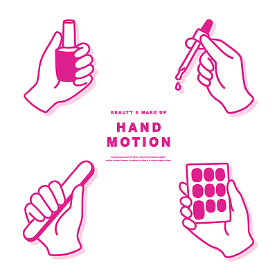 손 선 분홍색 일러스트 모션 들기 손짓 화장 뷰티 화장품 립스틱 잡기 팔레트 네일아트 스포이트 라인아트 그림 매니큐어 아이섀도 국내일러스트 AI파일 컬러 신체부위 피펫 파일형식 벡터