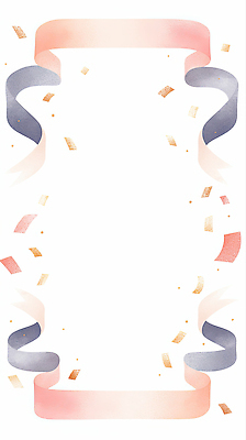 JPG 디자인 리본 예술 분홍색 조각 백그라운드 일러스트 텍스트 수채화 프레임 이벤트 장식 파티 축제 공간 회색 금색 축하 꽃가루 꾸미기 스타일 국내일러스트 컬러 컨셉 가루 파일형식