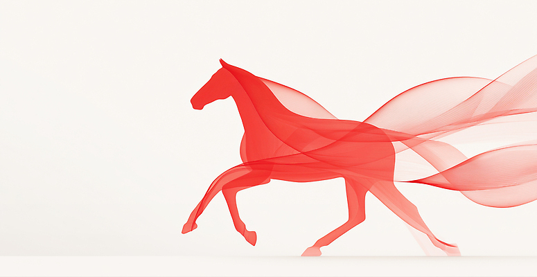 JPG 모양 동물 편집이미지 디자인 예술 선 백그라운드 모션 새해 창조 미술 빨간색 달리기 흰색 표현 말_동물 말띠 이미지편집 병오년 붉은말 컬러 포유류 문화예술 십이지신 파일형식 2026년