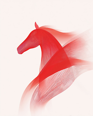 JPG 동물 편집이미지 디자인 예술 선 백그라운드 추상 새해 미술 빨간색 머리 흰색 말_동물 말띠 갈기 벡터 이미지편집 병오년 붉은말 컬러 무늬 포유류 문화예술 신체부위 십이지신 파일형식 2026년