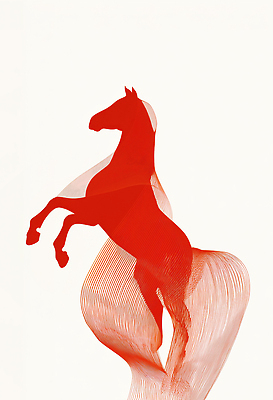 JPG 동물 편집이미지 디자인 예술 선 백그라운드 포유류 새해 서기 빨간색 흰색 표현 말_동물 역동적 말띠 갈기 이미지편집 병오년 붉은말 컬러 컨셉 모션 십이지신 파일형식 2026년