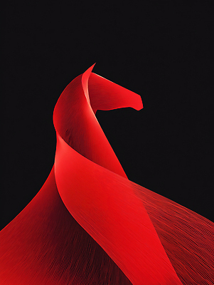 JPG 모양 편집이미지 디자인 예술 선 백그라운드 곡선 추상 새해 빨간색 머리 검은색 말_동물 회전 말띠 이미지편집 병오년 붉은말 컬러 무늬 포유류 신체부위 십이지신 파일형식 2026년