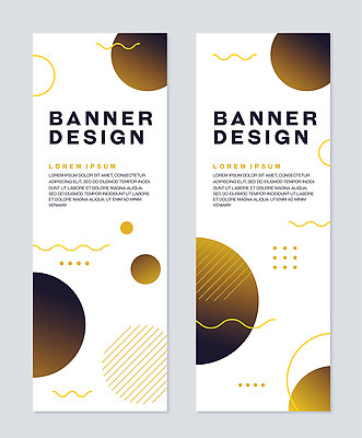 템플릿 편집 디자인 배너 배너템플릿 선 텍스트 추상 그래픽 검은색 금색 원형 알림 그라데이션 기하학 마케팅 배너세트 AI파일 도형 컬러 무늬 세트 파일형식 벡터