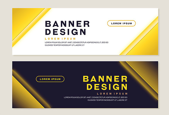 템플릿 배너 선 컬러 웹템플릿 세트 파일형식 벡터 디자인 시안 노란색 검은색 흰색 대각선 알림 마케팅 팜플렛 웹배너 그래픽 배너템플릿 AI파일 배너세트