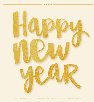 PSD 문자 디자인 배너 계절 행복 포스터 백그라운드 일러스트 캘리그라피 텍스트 문구용품 새해 반짝임 금색 축하 휴일 인사말 초대장 해피뉴이어 번성 연말 2024년 국내일러스트 감정 컬러 컨셉 모션 카드_감사 새해인사 연도 오브젝트 파일형식