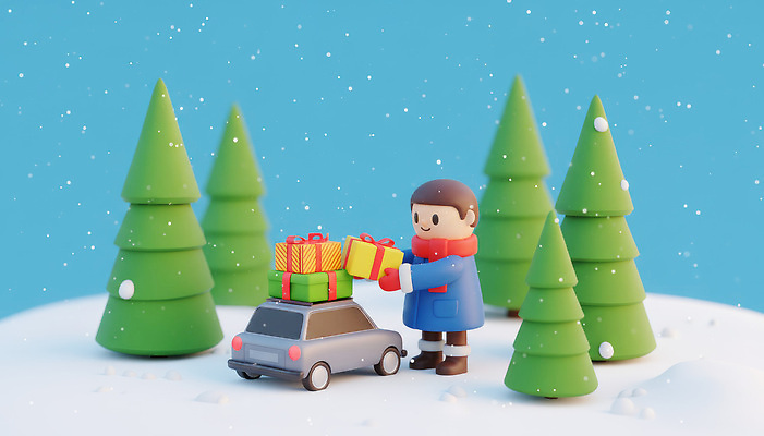 JPG 나무 편집이미지 사계절 남자 행복 어린이 크리스마스 겨울 가족 모션 자동차 선물 풍경 장식 이미지편집 AI컴퓨터그래픽 AI콘텐츠 식물 계절 기념일 감정 육상교통 관계 사람 파일형식