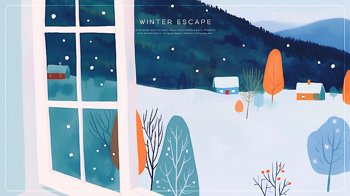 PSD 나무 디자인 컬러 설경 겨울 패턴 일러스트 창문 자연 하늘 산 주택 따뜻함 풍경 초원 야외 그래픽 국내일러스트 식물 계절 무늬 건물 생태계 파일형식