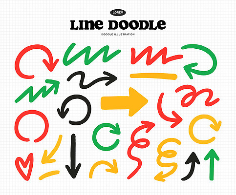 도형 디자인 선 컬러 패턴 일러스트 형상 그래픽 다양 표현 낙서 배열 방향 그림 기하학 단순화된 창작 국내일러스트 AI파일 다수 무늬 파일형식 벡터