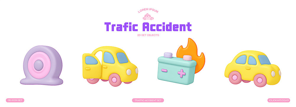 모양 PSD 모델 편집이미지 컬러 생각 자동차 놀이 불꽃 안전 장식 장난감 귀여움 건전지 교통사고 표본 편집3D 육상교통 컨셉 불 3D 사건 파일형식