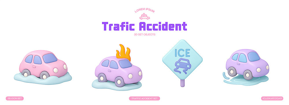 PSD 편집이미지 도로 분홍색 생각 자동차 불 안전 얼음 운전 표지판 운전사 미끄러짐 위험 교통사고 편집3D 자연요소 직업 길 육상교통 컬러 컨셉 교통시설 모션 알림판 3D 사건 파일형식