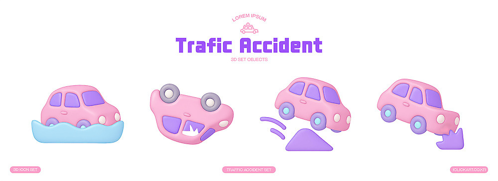 PSD 편집이미지 도로 생각 자동차 물 조형물 교통사고 그림 이미지 장면 사고현장 편집3D 자연요소 길 육상교통 교통시설 미술 3D 사건 파일형식