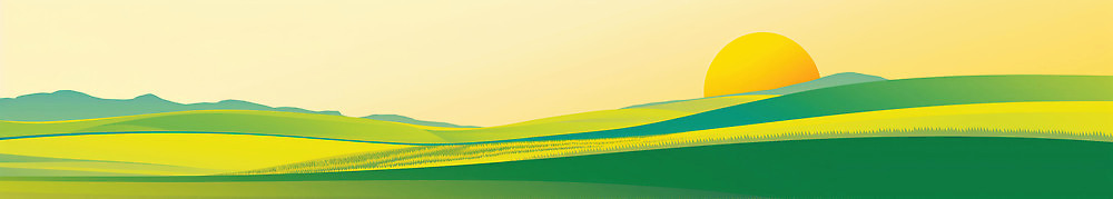 JPG 일러스트 자연 하늘 풍경 초원 초록색 빛 태양 농장 노란색 일출 환경 고요 새벽 땅 언덕 평원 국내일러스트 자연요소 컬러 농업 노을 생태계 파일형식