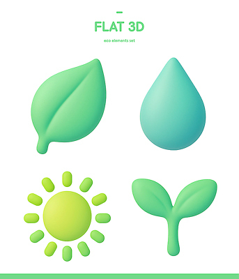 도형 PSD 아이콘 디자인 컬러 잎 자연 그래픽 3D아이콘 태양 3D 새싹 환경 물방울 계획 자연요소 식물 컨셉 디지털합성 생태계 파일형식