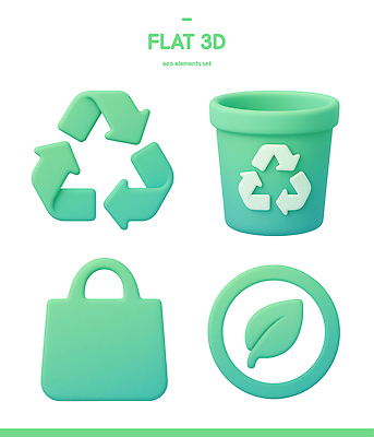 모양 PSD 아이콘 디자인 화분 컬러 잎 가방 그래픽 3D아이콘 3D 환경 재활용 플라스틱 친환경 수공예 식물 잡화 재질 공예 디지털합성 파일형식