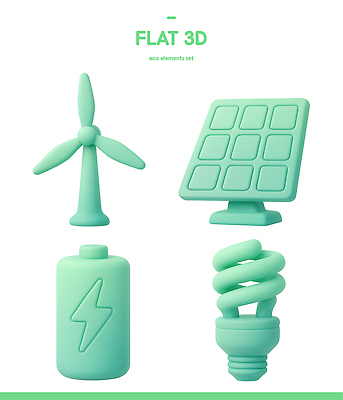 PSD 아이콘 디자인 전구 자연 세트 3D아이콘 3D 에너지 절약 풍력에너지 전기에너지 건전지 친환경 집열판 컨셉 환경 그린에너지 디지털합성 생태계 태양에너지 파일형식