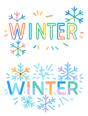 문자 계절 선 컬러 눈_날씨 파일형식 벡터 겨울 눈송이 장식 표현 디자인 그래픽 손글씨 백그라운드 축제 창의성 그림 밝은색 장면 단어 국내일러스트 AI파일 일러스트 타이포그라피 라인아트 컬러풀