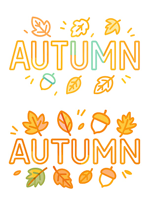 문자 선 컨셉 잎 농업 견과류 생태계 파일형식 벡터 디자인 낙엽 도토리 장식 색채 계절 자연 그림 그래픽 디지털 테마 백그라운드 수확 변화 조화 창의성 표현 문화 국내일러스트 AI파일 일러스트 타이포그라피 라인아트