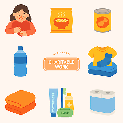 감정 다수 셔츠 물 위생용품 라면 봉사 도움 빨래 오브젝트 파일형식 벡터 자선 기부 상품 음식 생활용품 빨랫감 양말 티셔츠 수건 식수 치약 비누 화장지 컵라면 캔 다양 도와주기 커뮤니티 지원 일러스트 국내일러스트 AI파일 나눔 사랑