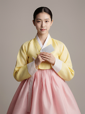 JPG 편집이미지 전통 손 여자 문화 얼굴 백그라운드 한국 웃음 앞모습 한복 편지 의료성형뷰티 편집실사 한국전통 아시아 뷰포인트 표정 사람 신체부위 전통의상 CG 파일형식