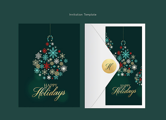 템플릿 계절 컬러 카드_감사 눈_날씨 파일형식 벡터 초대장 휴일 눈송이 장식 백그라운드 메시지 금색 디자인 겨울 축제 연말 이미지템플릿 AI파일 말 카드템플릿 감사카드