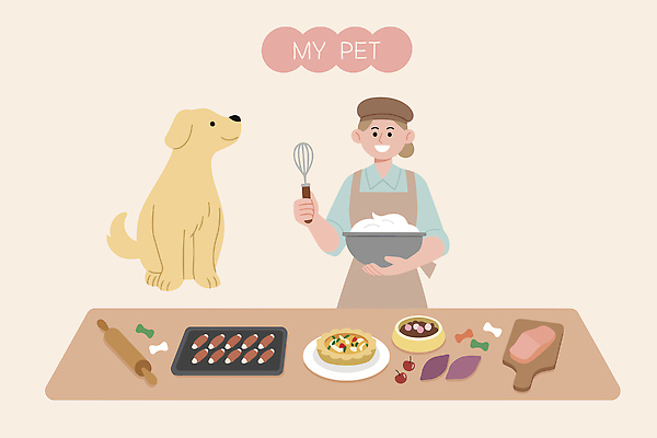 반려견 음식 과일 일러스트 주방용품 디저트 치즈 건강 육류 요리 사람 반려동물 케이크 주방 계란 개 준비 밀가루 제빵 레시피 알레르기 국내일러스트 AI파일 동물 생활용품 식재료 포유류 유제품 제과제빵 알 질병 가루 파일형식 벡터