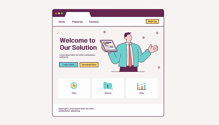 디자인 일러스트 비즈니스 설명 안전 홈페이지 스크린 정보 도구 접속 서비스 속도 시스템 온라인 기능 솔루션 인터페이스 공급 사용자 접근 국내일러스트 AI파일 모션 파일형식 벡터