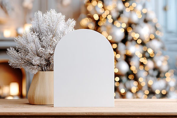 JPG 편집이미지 백그라운드 크리스마스 겨울 조명 실내 장식 인테리어 크리스마스트리 축제 화이트보드 나무탁자 편집실사 디자인 계절 기념일 탁자 내부 CG 파일형식