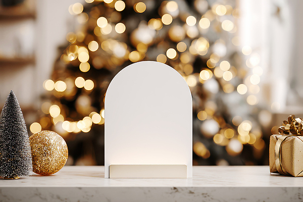 JPG 나무 편집이미지 크리스마스장식 크리스마스 겨울 탁자 조명 장식 인테리어 크리스마스트리 금색 흰색 분위기 연말 편집실사 식물 디자인 계절 기념일 컬러 가구 컨셉 CG 파일형식