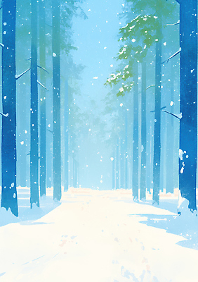 JPG 나무 길 설경 겨울 일러스트 자연 산 풍경 햇빛 산책 나뭇가지 숲 그늘 대나무 조용 눈보라 기온 송림 흰눈 국내일러스트 AI일러스트 AI콘텐츠 식물 계절 날씨 휴식 눈_날씨 태양 생태계 파일형식